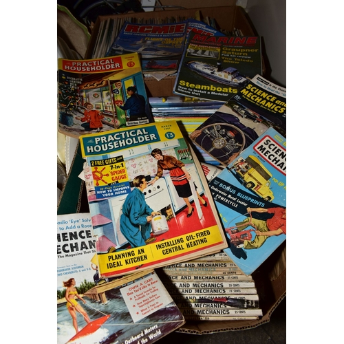 363A - TWO BOXES OF MAGAZINES, including 1950's 'Science and Mechanics' model building etc (2 boxes and loo... 