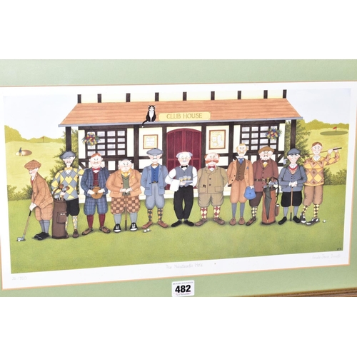 482 - LINDA JANE SMITH (BRITISH CONTEMPORARY), three signed limited edition prints, 'The Nineteenth Hole' ... 