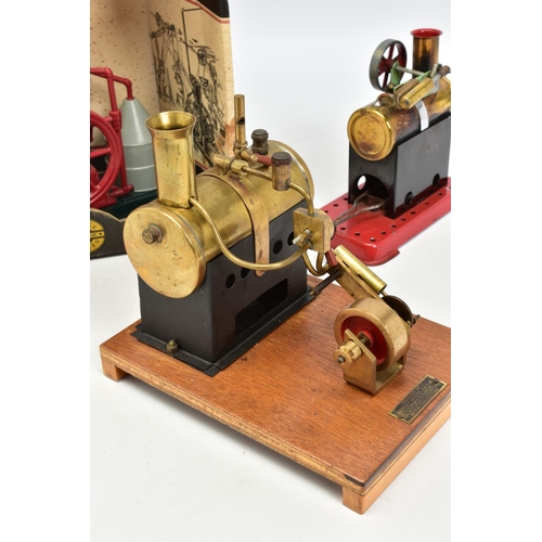 11 - AN UNBOXED MERSEY MODEL CO LTD MODEL L LIVE STEAM ENGINE, not tested, horizontal brass boiler drivin... 