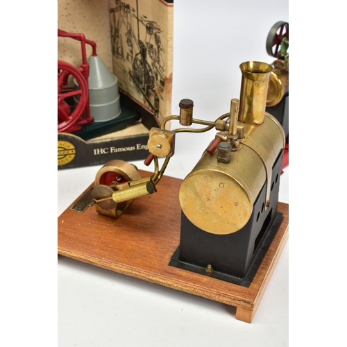 11 - AN UNBOXED MERSEY MODEL CO LTD MODEL L LIVE STEAM ENGINE, not tested, horizontal brass boiler drivin... 