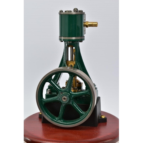 19 - A STUART TURNER HORIZONTAL SINGLE CYLINDER LIVE STEAM ENGINE, not tested, diameter of flywheel appro... 