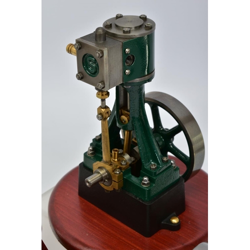 19 - A STUART TURNER HORIZONTAL SINGLE CYLINDER LIVE STEAM ENGINE, not tested, diameter of flywheel appro... 