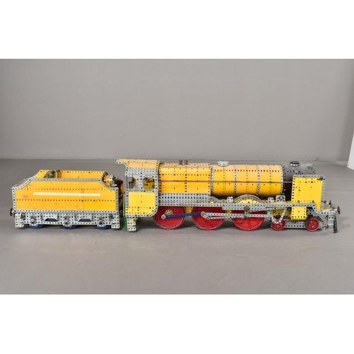 2 - A BATTERY POWERED MECCANO MODEL OF AN L.M.S. ROYAL SCOT CLASS LOCOMOTIVE AND TENDER, not tested, app... 