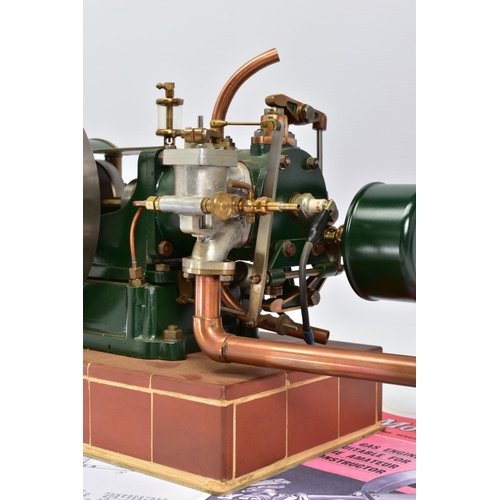 20 - A CENTAUR GAS MODEL HORIZONTAL STATIONARY ENGINE, not tested,  fitted with ignition coil and carbure... 