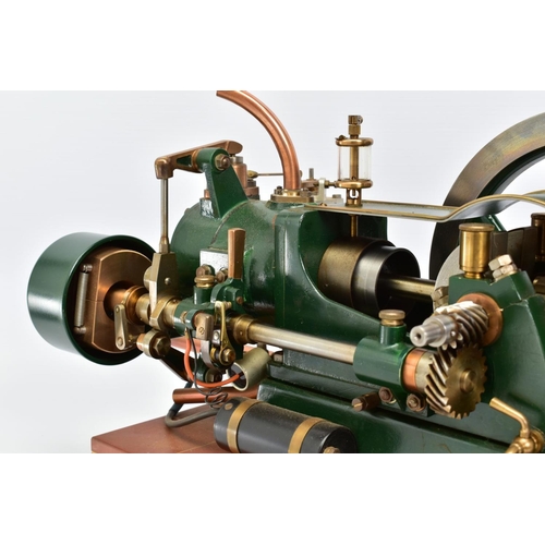 20 - A CENTAUR GAS MODEL HORIZONTAL STATIONARY ENGINE, not tested,  fitted with ignition coil and carbure... 