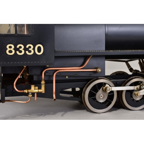 59 - A HANDBUILT 1:16 SCALE 3.5 INCH (89MM) GAUGE LIVE STEAM MODEL OF A CANADIAN NATIONAL RAILWAYS 0-8-0 ... 