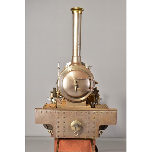 61 - A HANDBUILT 1/8 SCALE 7 1/4 INCH (184MM) GAUGE PART CONSTRUCTED LIVE STEAM MODEL OF AN 0-4-0 LOCOMOT... 