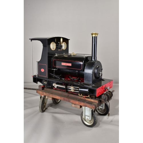 62 - A HANDBUILT 1/8 SCALE 7 1/4 INCH (184MM) GAUGE LIVE STEAM MODEL OF A HUNSLET 0-4-0 SADDLE TANK LOCOM... 