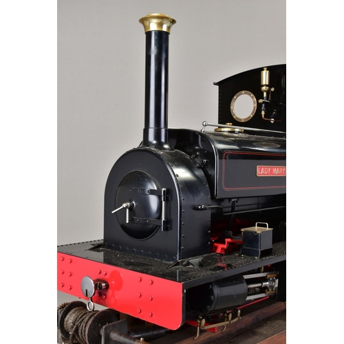 62 - A HANDBUILT 1/8 SCALE 7 1/4 INCH (184MM) GAUGE LIVE STEAM MODEL OF A HUNSLET 0-4-0 SADDLE TANK LOCOM... 