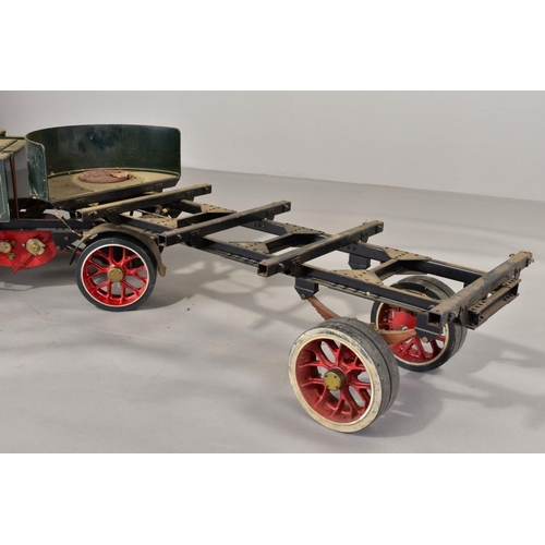 63 - A HANDBUILT 2 INCH SCALE LIVE STEAM MODEL OF A CLAYTON UNDERTYPE ARTICULATED STEAM WAGON, not tested... 