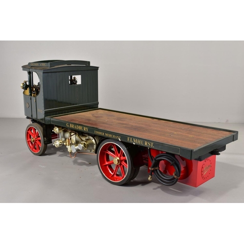 64 - A HANDBUILT 3 INCH SCALE LIVE STEAM MODEL OF AN ATKINSON 6 TON UNDERTYPE STEAM WAGON, not tested, co... 