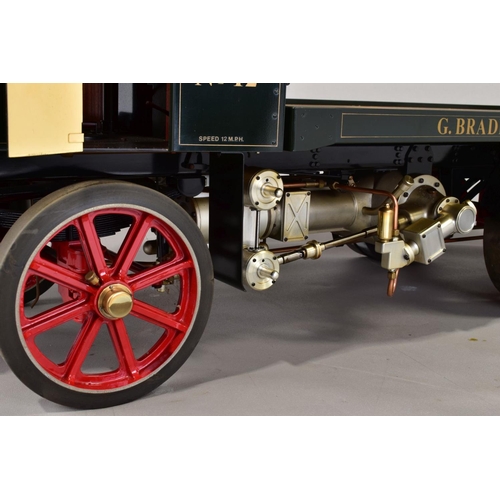 64 - A HANDBUILT 3 INCH SCALE LIVE STEAM MODEL OF AN ATKINSON 6 TON UNDERTYPE STEAM WAGON, not tested, co... 