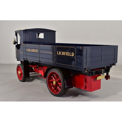 65 - A HANDBUILT 3 INCH SCALE LIVE STEAM MODEL OF A CLAYTON UNDERTYPE STEAM WAGON, 'Ruth', not tested, co... 