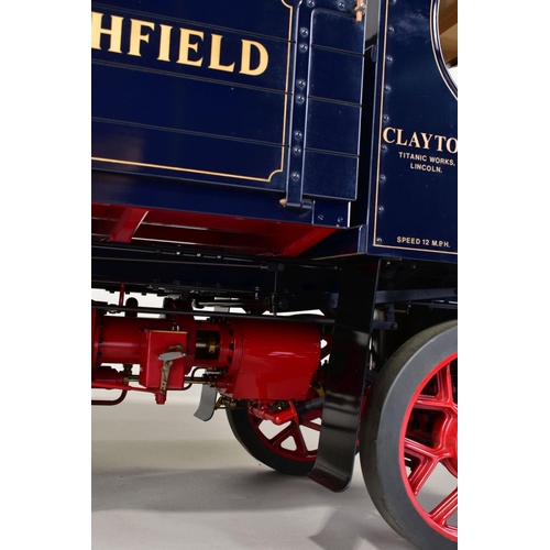 65 - A HANDBUILT 3 INCH SCALE LIVE STEAM MODEL OF A CLAYTON UNDERTYPE STEAM WAGON, 'Ruth', not tested, co... 