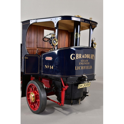 65 - A HANDBUILT 3 INCH SCALE LIVE STEAM MODEL OF A CLAYTON UNDERTYPE STEAM WAGON, 'Ruth', not tested, co... 