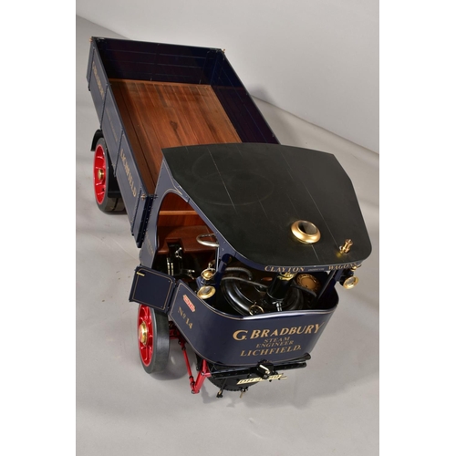 65 - A HANDBUILT 3 INCH SCALE LIVE STEAM MODEL OF A CLAYTON UNDERTYPE STEAM WAGON, 'Ruth', not tested, co... 