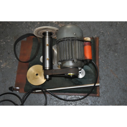 89 - AN UNBRANDED PRECISION POLISHER, with vertical and horizontal micro travel a Centor motor and variou... 