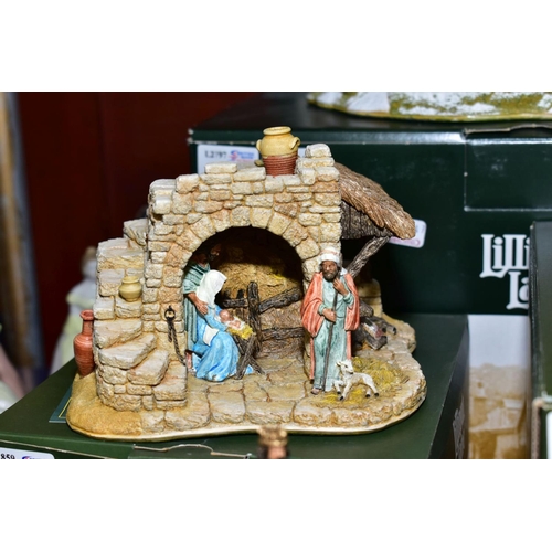 FIVE BOXED LILLIPUT LANE SCULPTURES, comprising limited