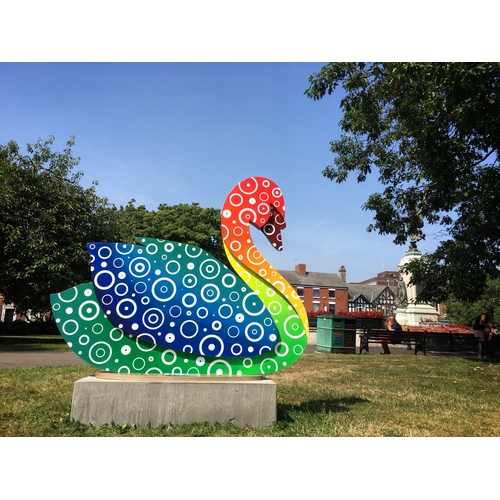 2 - SWAN 'ROUND RAINBOW', Artist Sarah Turner, Sponsor Vodafone Burton on Trent, Sponsored by Marston's ... 