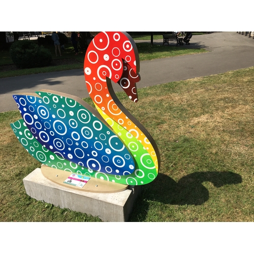 2 - SWAN 'ROUND RAINBOW', Artist Sarah Turner, Sponsor Vodafone Burton on Trent, Sponsored by Marston's ... 