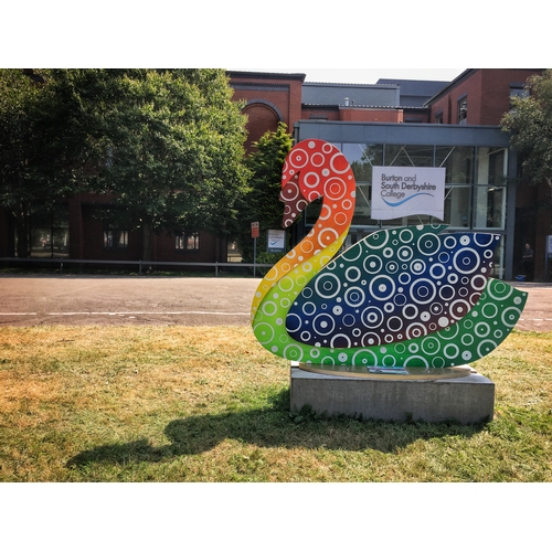 2 - SWAN 'ROUND RAINBOW', Artist Sarah Turner, Sponsor Vodafone Burton on Trent, Sponsored by Marston's ... 