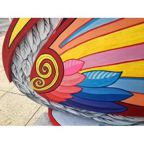 20 - SWAN 'CAROUSEL', Artist Heather Horsley, Sponsor Burton & South Derbyshire College, Sponsored by Mar... 