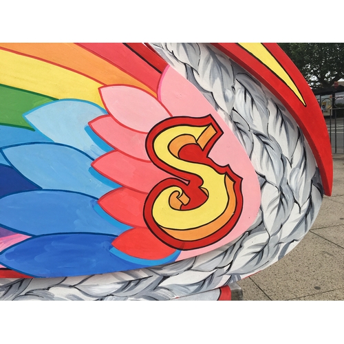 20 - SWAN 'CAROUSEL', Artist Heather Horsley, Sponsor Burton & South Derbyshire College, Sponsored by Mar... 