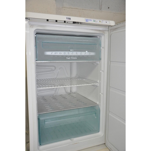 1155 - AN ELECTROLUX UNDER COUNTER FREEZER, width 55cm (PAT pass and working @ -18 degrees)