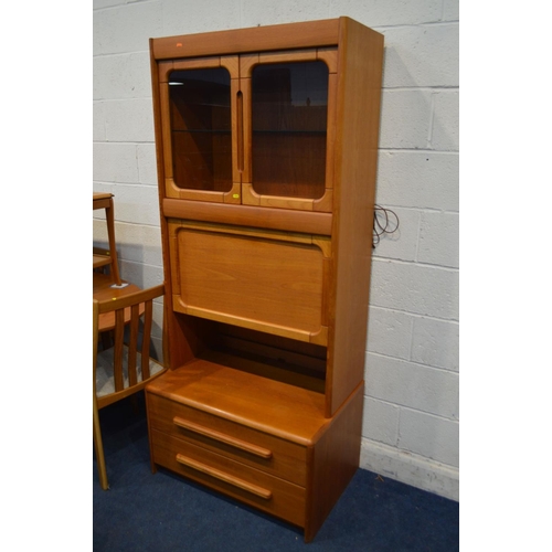 1250 - A 1980'S TEAK OVAL TOPPED EXTENDING DINING TABLE, one additional fold out leaf, extended length 213c... 