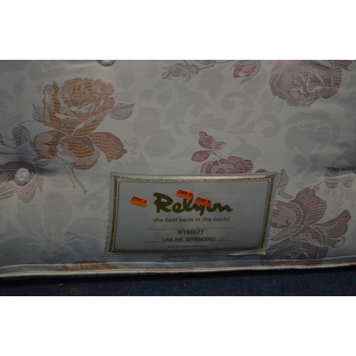 1256 - A RELYON SINGLE DIVAN BED AND MATTRESS