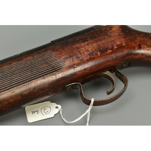 255 - TWO ITEMS consisting of a .22'' Webley & Scott Mk 111 air rifle serial number 23563, the link arms b... 