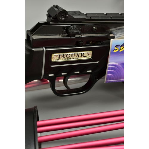 263 - A JAGUAR CROSSBOW together with nineteen bolts plus a spare string, external condition of items is e... 