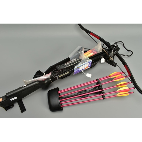 263 - A JAGUAR CROSSBOW together with nineteen bolts plus a spare string, external condition of items is e... 