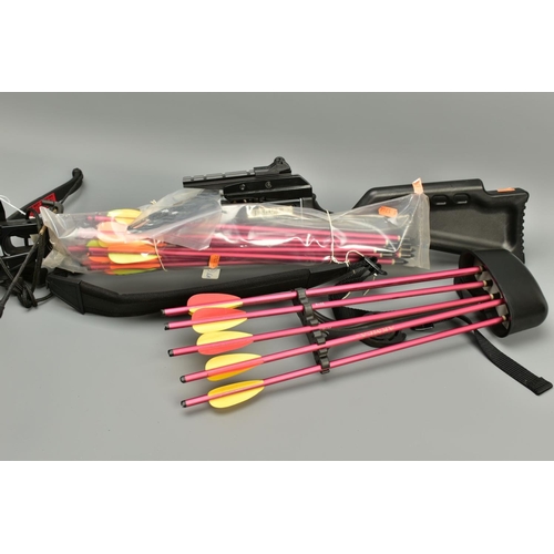 263 - A JAGUAR CROSSBOW together with nineteen bolts plus a spare string, external condition of items is e... 