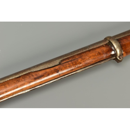 295 - A 577 INCH P53 3 BAND ENFIELD PERCUSSION RIFLE, its lock is marked with Queen Victoria's Cypher and ... 