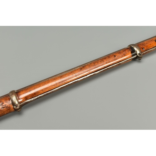 295 - A 577 INCH P53 3 BAND ENFIELD PERCUSSION RIFLE, its lock is marked with Queen Victoria's Cypher and ... 