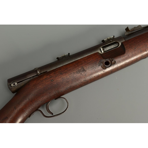 297 - A WINCHESTER .22'' SHORT MODEL 74 SEMI AUTOMATIC RIFLE, serial number 48580, this tubular feed rifle... 