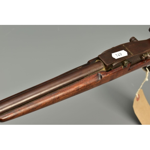 300 - A .410'' 21/2 CHAMBERED SINGLE BARREL SHOTGUN made in Europe fitted with a vertically hinged breech ... 