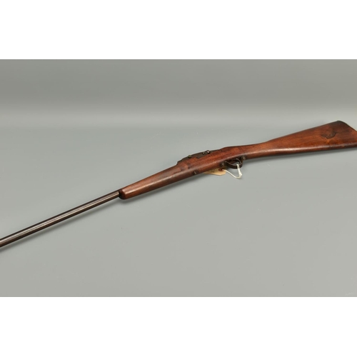 300 - A .410'' 21/2 CHAMBERED SINGLE BARREL SHOTGUN made in Europe fitted with a vertically hinged breech ... 