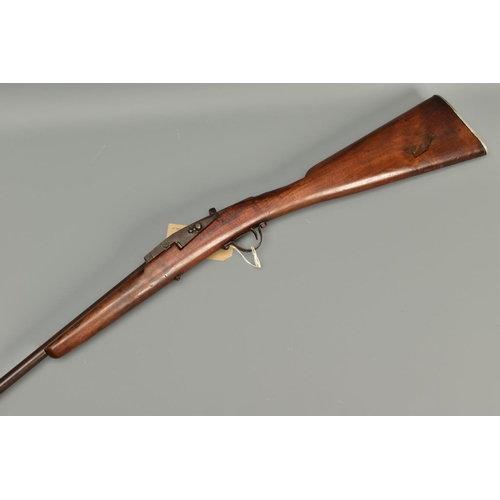 300 - A .410'' 21/2 CHAMBERED SINGLE BARREL SHOTGUN made in Europe fitted with a vertically hinged breech ... 