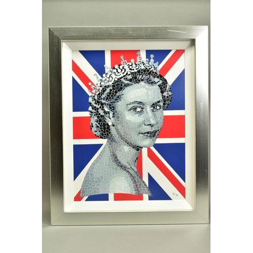 303 - PAUL NORMANSELL (BRITISH 1978) 'HAPPY AND GLOURIOUS' a limited edition print of HM The Queen 40/195,... 