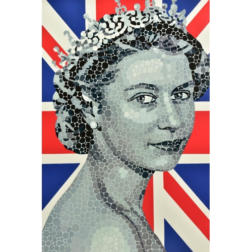 303 - PAUL NORMANSELL (BRITISH 1978) 'HAPPY AND GLOURIOUS' a limited edition print of HM The Queen 40/195,... 