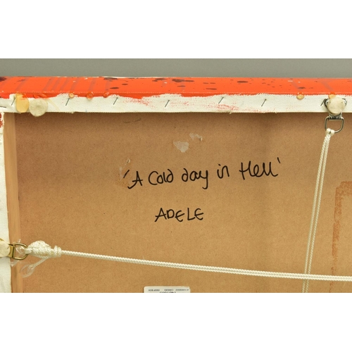 307 - ANTONIO RUSSO (BRITISH 1965) 'A COLD DAY IN HELL - ADELE', an abstract composition from the artist a... 