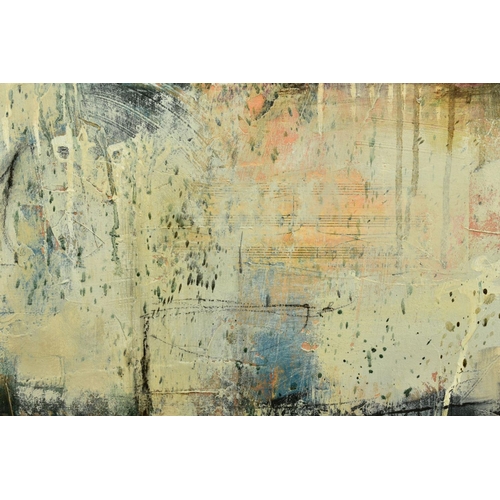 319 - JOHN AND ELLI MILAN (AMERICAN CONTEMPORARY) 'URBAN CONCEPT III', an abstract composition from the hu... 