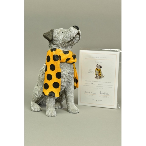 325 - DOUG HYDE (BRITISH 1972) 'SHABBY CHIC' a limited edition cold cast porcelain sculpture of a dog wear... 