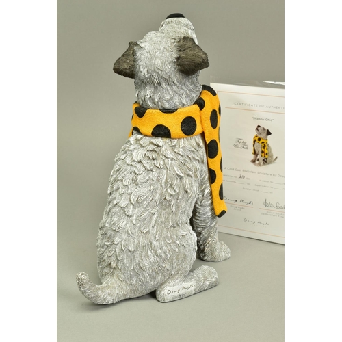 325 - DOUG HYDE (BRITISH 1972) 'SHABBY CHIC' a limited edition cold cast porcelain sculpture of a dog wear... 