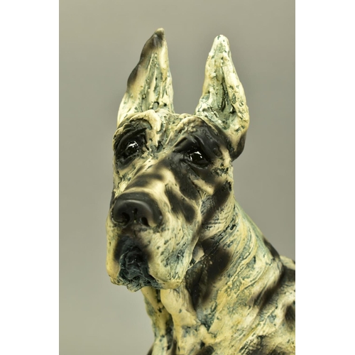 328 - APRIL SHEPHERD (BRITISH CONTEMPORARY) 'ON GUARD' a limited edition cold cast porcelain sculpture of ... 