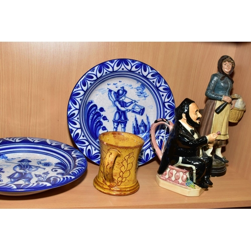 399 - A GROUP OF CERAMICS, comprising a Kevin Francis limited edition Pavarotti Toby Jug, No 93/2000, sd t... 