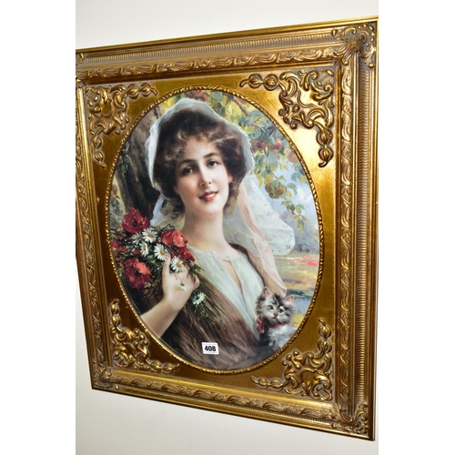 408 - A QUANTITY OF MODERN FRAMED PRINTS AND FRAMES, subjects are mainly reproductions of late 19th/early ... 