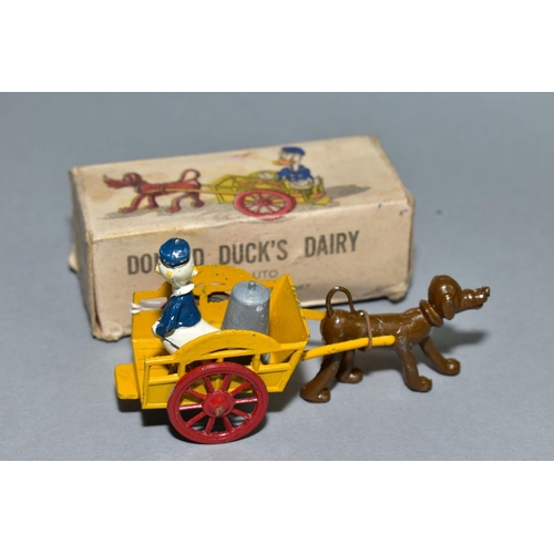 421 - A BOXED SALCO DISNEY NOVELTIES DONALD DUCK'S DAIRY, No 85/9, Donald & Pluto figures, yellow milk car... 